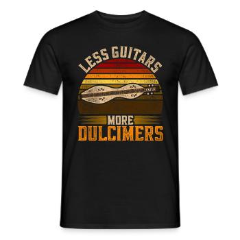 Dulcimer Dulcimore Doucemore - Men's T-Shirt - black - Front - AI Model Male 178 light (178cm)