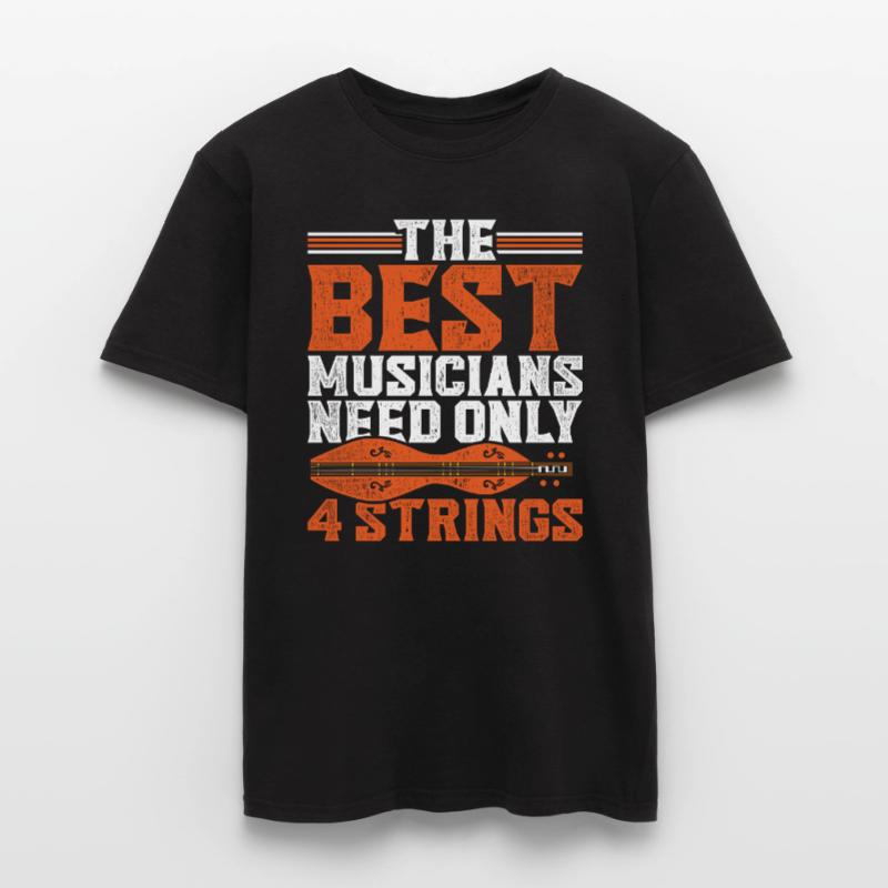 Dulcimer Dulcimore Doucemore 4 Strings Men’s T-shirt