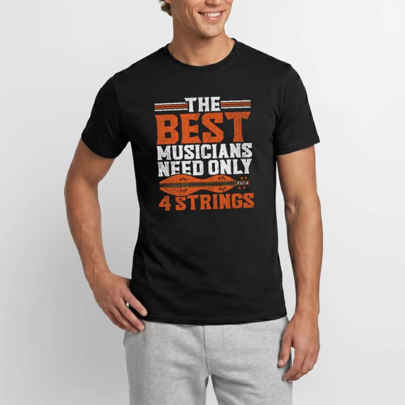 Dulcimer Dulcimore Doucemore 4 Strings Men’s T-shirt