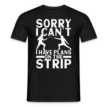 Fechten Fechtsport - Männer T-Shirt - Schwarz - Vorne - AI Model Male 178 light (178cm)