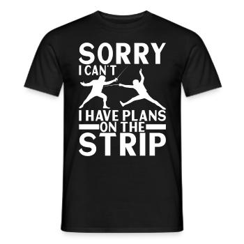 Fechten Fechtsport - Männer T-Shirt - Schwarz - Vorne - AI Model Male 178 light (178cm)