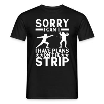 Fechten Fechtsport - Männer T-Shirt - Schwarz - Vorne - AI Model Male 178 light (178cm)