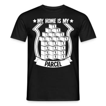 Paketzusteller Paket Haus Paketbote - Männer T-Shirt - Schwarz - Vorne - AI Model Male 178 light (178cm)