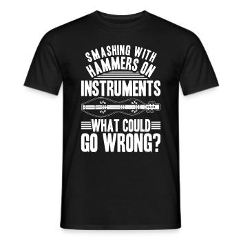 Dulcimer Dulcimore Doucemore - Men's T-Shirt - black - Front - AI Model Male 178 light (178cm)