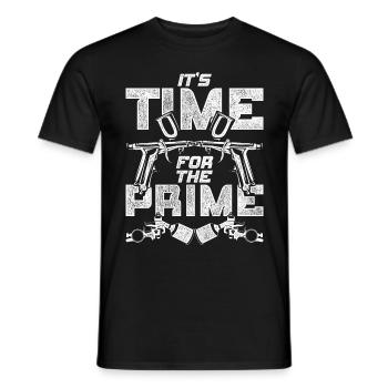 Vehicle Painter It's Time For The Prime - Men's T-Shirt - black - Front - AI Model Male 178 light (178cm)