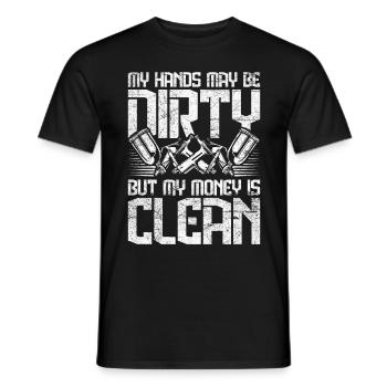 Vehicle Painter Car Painter - Men's T-Shirt - black - Front - AI Model Male 178 light (178cm)