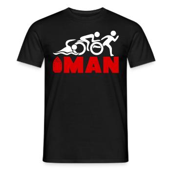Triathlon Witz Triathleten Triathlet - Männer T-Shirt - Schwarz - Vorne - AI Model Male 178 light (178cm)
