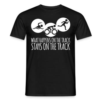 Triathlete Triathletes Triathlon - Men's T-Shirt - black - Front - AI Model Male 178 light (178cm)