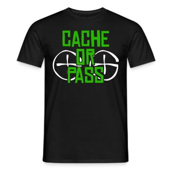 Geocacher Chasse au trésor Jogue Geocache - T-shirt homme - noir - Devant - AI Model Male 178 light (178cm)