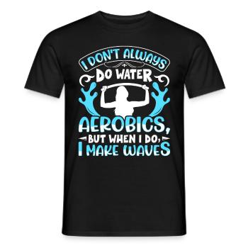 Aerobic Exercise Designs - Men's T-Shirt - black - Front - AI Model Male 178 light (178cm)