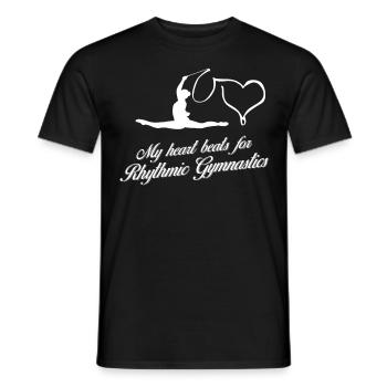 RSG Gymnastics Rhythmic Gymnastics - Men's T-Shirt - black - Front - AI Model Male 178 light (178cm)