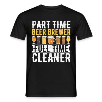 Beer Brewer Beer Brewing - Men's T-Shirt - black - Front - AI Model Male 178 light (178cm)