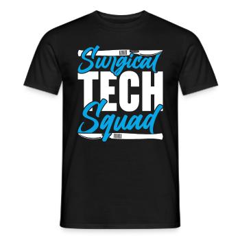 Chirurgischer Assistent Surgical Tech Squad - Männer T-Shirt - Schwarz - Vorne - AI Model Male 178 light (178cm)