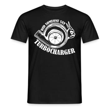 Turbolader Werktsatt Tuning Auto Tuner - Männer T-Shirt - Schwarz - Vorne - AI Model Male 178 light (178cm)