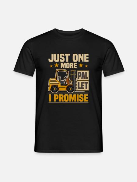Gabelstabler Logistik | Gabelstaplerfahrer - Männer T-Shirt - Schwarz