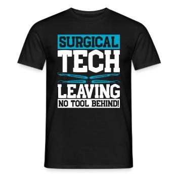 Chirurgischer Assistent Surgical Tech - Männer T-Shirt - Schwarz - Vorne - AI Model Male 178 light (178cm)