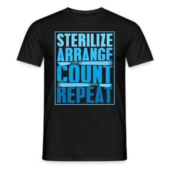 Chirurgischer Assistent Sterilize Arrange Count - Männer T-Shirt - Schwarz - Vorne - AI Model Male 178 light (178cm)