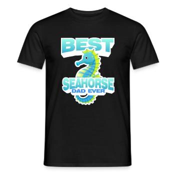Seepferdchen | Meer Seepferd Tiere Fische Geschenk - Männer T-Shirt - Schwarz - Vorne - AI Model Male 178 light (178cm)