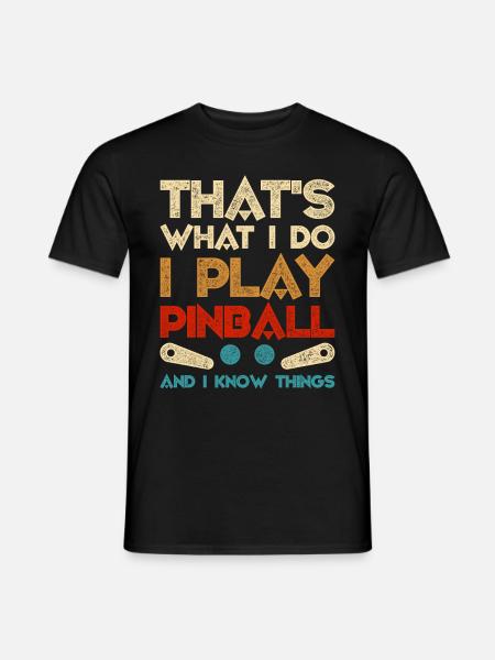 Pinball pinball player - Men's T-Shirt - black