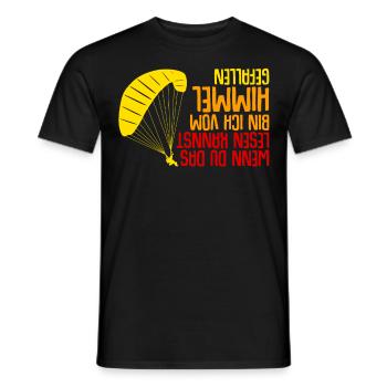 Gleitsegeln Spruch Paragliding - Männer T-Shirt - Schwarz - Vorne - AI Model Male 178 light (178cm)