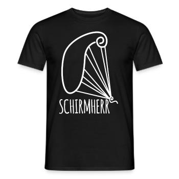 Paragliding Witz Gleitsegeln - Männer T-Shirt - Schwarz - Vorne - AI Model Male 178 light (178cm)