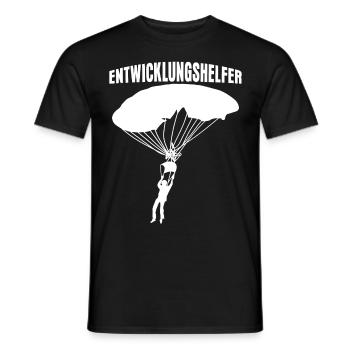 Fallschirm verhedderte Leine - Männer T-Shirt - Schwarz - Vorne - AI Model Male 178 light (178cm)