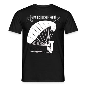 Gleitsegeln Paragliding Paragliderin - Männer T-Shirt - Schwarz - Vorne - AI Model Male 178 light (178cm)