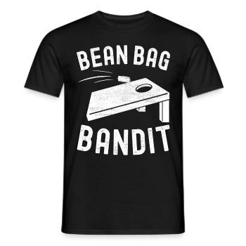 Cornhole Player Cornhole Board - Men's T-Shirt - black - Front - AI Model Male 178 light (178cm)