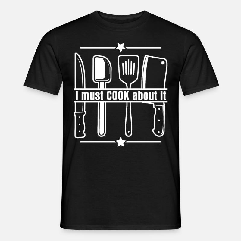 Kochen Koch Küchenchef Küche - Männer T-Shirt - Schwarz