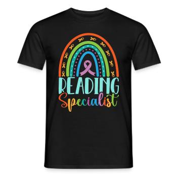 Dyslexia Dyslexic Reading Specialist - Men's T-Shirt - black - Front - AI Model Male 178 light (178cm)