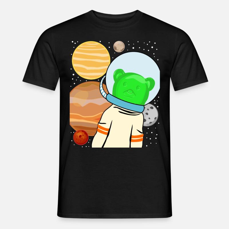 Gummibärchen im Weltraum - Männer T-Shirt - Schwarz