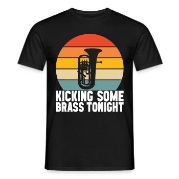 Euphonium baritone tenor horn - Men's T-Shirt - black - Front - AI Model Male 178 light (178cm)