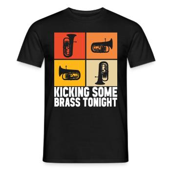 Euphonium baritone tenor horn - Men's T-Shirt - black - Front - AI Model Male 178 light (178cm)