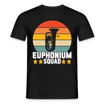 Euphonium Bariton Tenorhorn - Männer T-Shirt - Schwarz - Vorne - AI Model Male 178 light (178cm)
