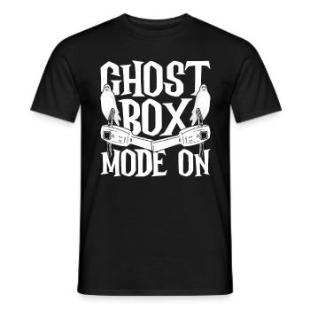 Mode Ghost Hunt Ghost Box activé - T-shirt homme - noir - Devant - AI Model Male 178 light (178cm)