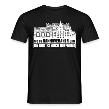 Hannover Stadt - Männer T-Shirt - Schwarz - Vorne - AI Model Male 178 light (178cm)