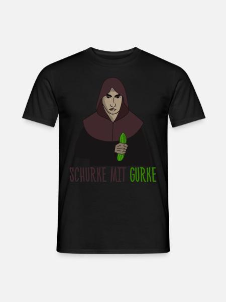 Rogue with cucumber - Men's T-Shirt - black