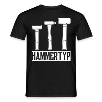 Hammer Dachdecker Hämmer Zimmermann - Männer T-Shirt - Schwarz - Vorne - AI Model Male 178 light (178cm)
