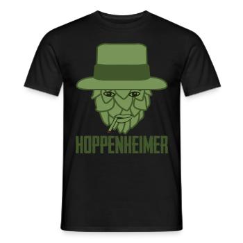 Brasserie de houblon Hobby Brasseur Brasseur - T-shirt homme - noir - Devant - AI Model Male 178 light (178cm)