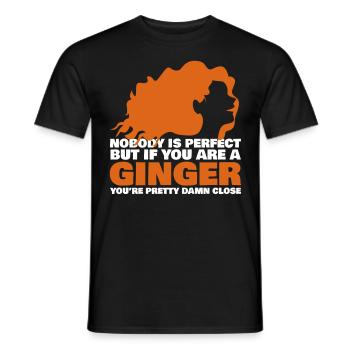 Rothaarig Spruch Rotschopf Rote Haare - Männer T-Shirt - Schwarz - Vorne - AI Model Male 178 light (178cm)