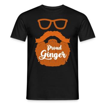 Rothaarig Bart Rotschopf Rote Haare - Männer T-Shirt - Schwarz - Vorne - AI Model Male 178 light (178cm)