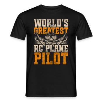 Le plus grand pilote d’avion RC au monde - T-shirt homme - noir - Devant - AI Model Male 178 light (178cm)