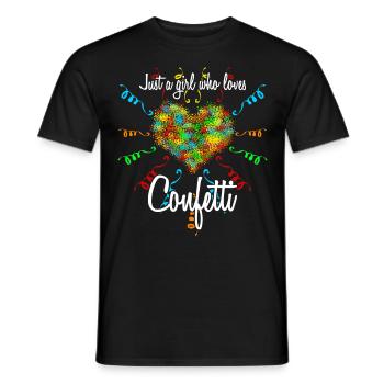 Confetti Girl Carnival Carnival - Men's T-Shirt - black - Front - AI Model Male 178 light (178cm)