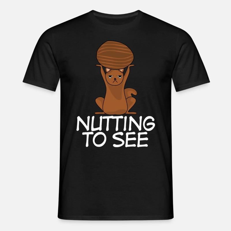 Eichhörnchen - Männer T-Shirt - Schwarz