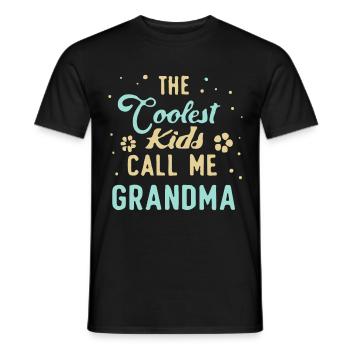 Die coolsten Kids nennen mich Oma - Männer T-Shirt - Schwarz - Vorne - AI Model Male 178 light (178cm)