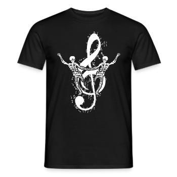 Skelett Halloween Tanzen Skelette - Männer T-Shirt - Schwarz - Vorne - AI Model Male 178 light (178cm)