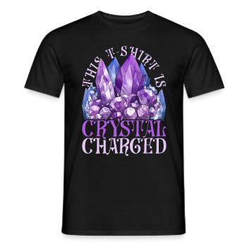 Crystal Healer Healing Crystals - Men's T-Shirt - black - Front - AI Model Male 178 light (178cm)