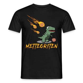 Hackfleisch Dinosaurier Mettbrötchen - Männer T-Shirt - Schwarz - Vorne - AI Model Male 178 light (178cm)