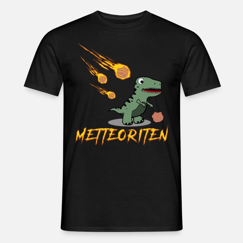 Hackfleisch Dinosaurier Mettbrötchen - Männer T-Shirt - Schwarz