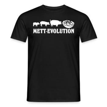 Mettbrötchen Hackfleisch Mett - Männer T-Shirt - Schwarz - Vorne - AI Model Male 178 light (178cm)